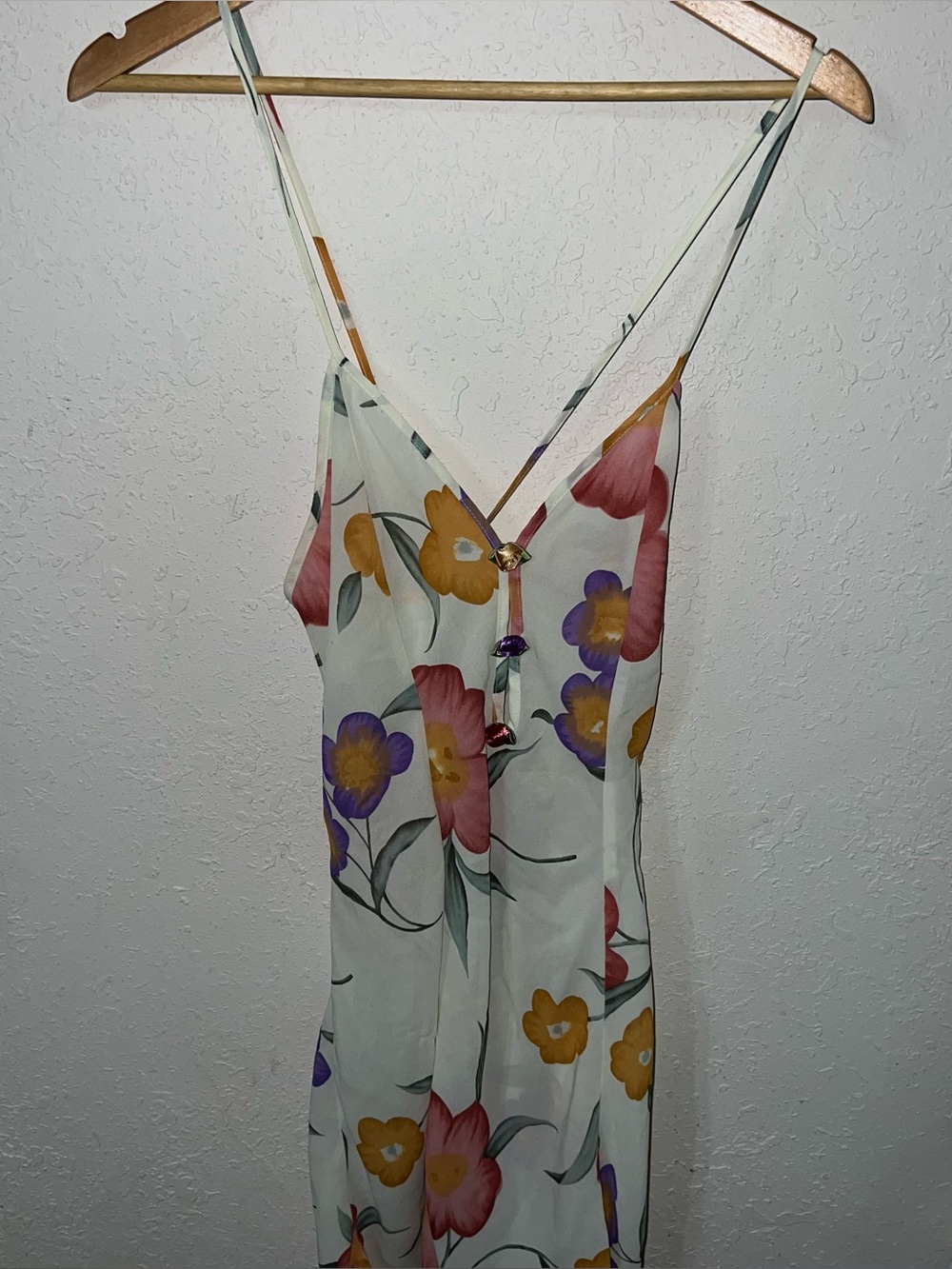 Cinema Etoile Floral Print Semi Sheet Nightie Size Small.
